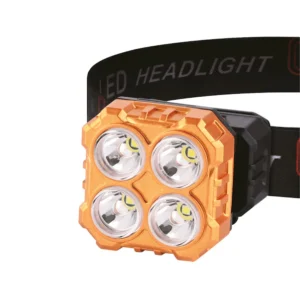 HX208-4 fejlámpa - 4 lámpás strapabíró fejlámpa újratölthető akkumulátorral és állítható fejpánttal - 5W (BBJH)(BBD) - Image 3