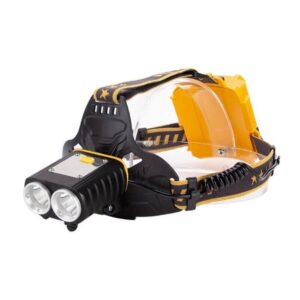 Extra fényerejű, 300W dupla P50 COB LED akkus fejlámpa biztonsági fénnyel (BBE) (BBD) - Image 7