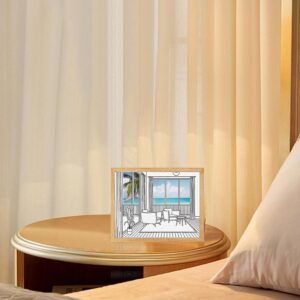 Mesés fényfestmény állítható színhőmérséklettel és fényerővel - képkeretbe épített éjszakai LED világítás - 20x26 cm (BBJ) - Image 4