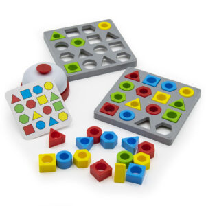 Forma párosító: készségfejlesztő társasjáték gyerekeknek - 64 db-os készlet (BBJ) - Image 3