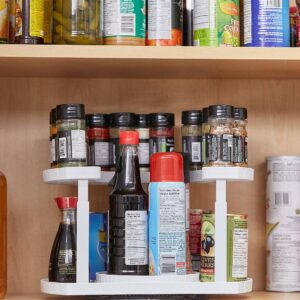 Univerzális, forgatható, emeletes tárolópolc -  fűszerekhez, kozmetikumokhoz, irodaszerekhez (BBM) (FX) - Image 3