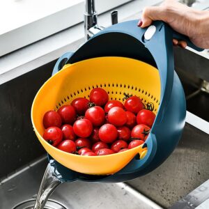 2in1 konyhai szeletelőkészlet és giroszkópos szűrőtál - multifunkciós előkészítő szett gyümölcsökhoz és zöldségekhez (BBV) - Image 3