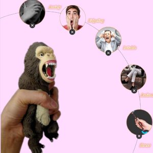 Dühös majom alakú stresszlabda - nyomkodható, feszültség levezető játék gumiból (BBJ) - Image 7