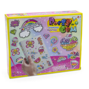 Kreatív strasszköves matrica készítő készlet 12 vidám mintával - gyémántszemes kirakó gyerekeknek (BBJ) - Image 13