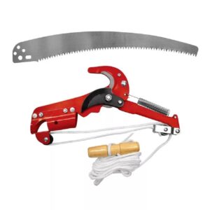 Hernyózó olló - 2in1 ágvágó olló és fűrész magas fák metszéséhez - zsinóros ágvágó szerszám (BBA) - Image 4