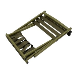 2in1 szék és sámli - háttámlával és háttámla nélkül használható, összecsukható kempingszék fém kerettel - horgász szék 120 kg-ig - khaki (BBL) - Image 3