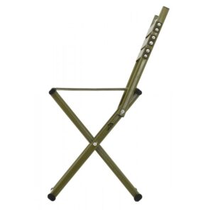 2in1 szék és sámli - háttámlával és háttámla nélkül használható, összecsukható kempingszék fém kerettel - horgász szék 120 kg-ig - khaki (BBL) - Image 4