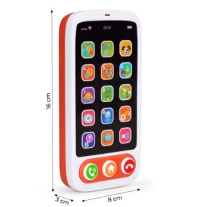 Zenélő, nyomkodható játék telefon - interaktív, elemes okostelefon szórakoztató és készségfejlesztő funkciókkal gyerekeknek (BBJ) - Image 4