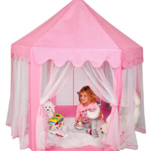 Összecsukható játszósátor gyerekeknek – rózsaszín (BBJ) - Image 6