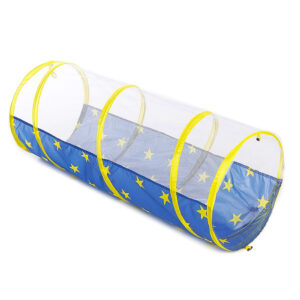 3 részes, összecsukható, vár alakú játszósátor szett csillag mintás anyagból - 178 x 152 x 203 cm, kék (BBJ) - Image 8