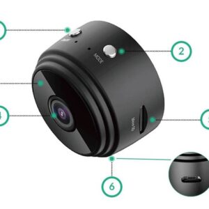 A9 Mini HD kamera, Wifi kapcsolattal - Applikáción nézhető élőkép / mágneses rögzítéssel (BBV) - Image 16