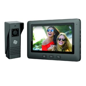 Modern kaputelefon éjjellátó kamerával, 16 féle csengőhanggal, és 7" színes kijelzővel - szürke (BBD) - Image 5