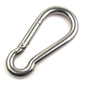 Rugós fém karabiner hegymászáshoz, barlangászathoz, vitorlázáshoz - 10 x 50 x 100 mm (BBL) - Image 6