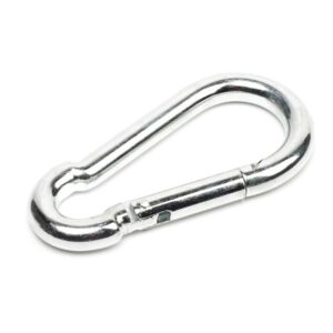 Rugós fém karabiner hegymászáshoz, barlangászathoz, vitorlázáshoz - 10 x 50 x 100 mm (BBL) - Image 5