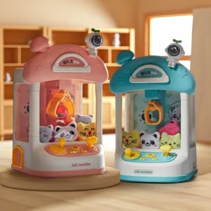 Mini markológép kihalászható plüssállatokkal - zenélő, világító játékgép gyerekeknek (BBJ) - Image 9