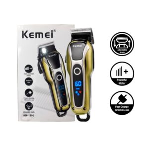 Kemei KM-1990 professzionális akkumulátoros hajvágó - 5 féle hosszúságban állítható - 220V (BBD) - Image 5