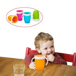 Kiboríthatatlan pohár gyerekeknek - 360°-ban forgatható, csepegés- és kiömlésmentes varázs pohár (BBM) - Image 4