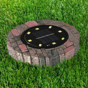 4 db napelemes leszúrható kerti lámpa kő mintával - talajba süllyeszthető szolár világítás (BBL)(BBV) - Image 4