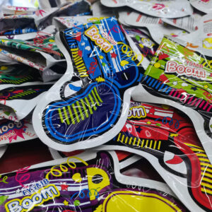 Automatikusan felfújódó, konfetti kilövő pisztoly - party játékpisztoly csillogó konfettivel - 10 db-os csomag (BBJ) - Image 5