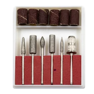 Mini elektromos körömcsiszológép 11 darabos kiegészítő szettel és USB kábellel (BBV) - Image 7