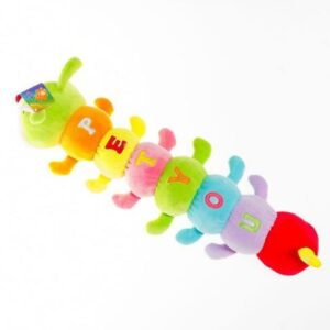 Hatalmas 3in1 szivárvány hernyó - 12 lábú színes plüss kukac - alvóka, játék és kiságy párna - 70 cm (BBJ) - Image 6