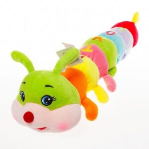 Hatalmas 3in1 szivárvány hernyó - 12 lábú színes plüss kukac - alvóka, játék és kiságy párna - 70 cm (BBJ) - Image 5