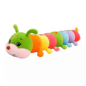 Hatalmas 3in1 szivárvány hernyó - 12 lábú színes plüss kukac - alvóka, játék és kiságy párna - 70 cm (BBJ) - Image 7