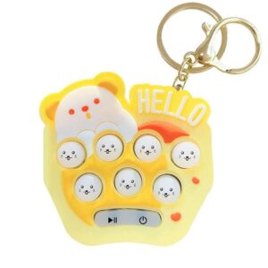 Kulcstartóra akasztható, elemes POP IT játék - unaloműző, stressz csökkentő nyomkodható kütyü (BBJ) - Image 15