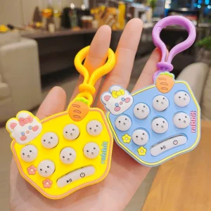 Kulcstartóra akasztható, elemes POP IT játék - unaloműző, stressz csökkentő nyomkodható kütyü (BBJ) - Image 6