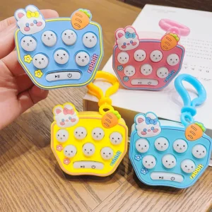 Kulcstartóra akasztható, elemes POP IT játék - unaloműző, stressz csökkentő nyomkodható kütyü (BBJ) - Image 8