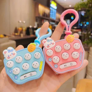 Kulcstartóra akasztható, elemes POP IT játék - unaloműző, stressz csökkentő nyomkodható kütyü (BBJ) - Image 3