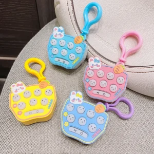 Kulcstartóra akasztható, elemes POP IT játék - unaloműző, stressz csökkentő nyomkodható kütyü (BBJ) - Image 10