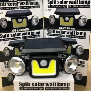 JY-1729 kültéri napelemes falilámpa 54 COB LED-del - vízálló, mozgásérzékelős szolár lámpa (BBV) - Image 7