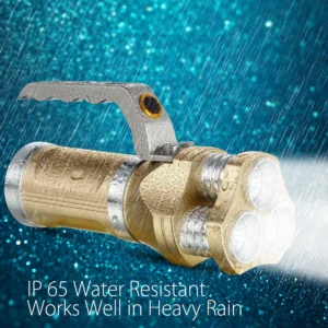 Akkumulátoros taktikai lámpa fém vázzal - kézi keresőlámpa 2 db fehér és 1 db kék T6 CREE LED-del (BBJH)(BBL) - Image 3