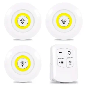 3 darabos vezeték nélküli led lámpa szett távirányítóval (BBL) - Image 11