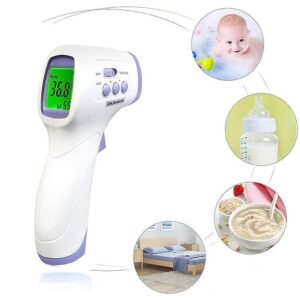 Érintés nélküli infrás, digitális lázmérő/hőmérő LCD kijelzővel - mérés 1mp (BBV) (BBL) - Image 7