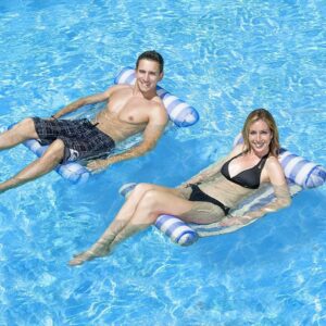 Lebegő pihenő matrac 2 beépített párnával - felfújható vízi függőágy (BBJ)(BBMJ) - Image 3