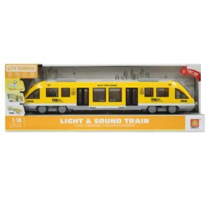 43 cm hosszú lendkerekes játék vonat élethű hanghatásokkal, nyitható ajtókkal és világító utastérrel (BBMJ) (BBJ) - Image 7