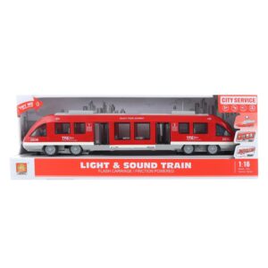 43 cm hosszú lendkerekes játék vonat élethű hanghatásokkal, nyitható ajtókkal és világító utastérrel (BBMJ) (BBJ) - Image 8