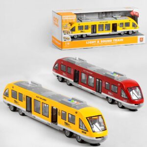 43 cm hosszú lendkerekes játék vonat élethű hanghatásokkal, nyitható ajtókkal és világító utastérrel (BBMJ) (BBJ) - Image 4