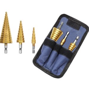 Bigstren 3 darabos lépcsős-fúró szett praktikus tárolóban, számozással, 4-32mm (BBL) - Image 4