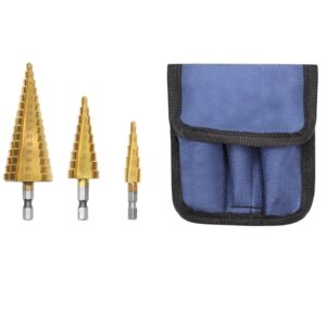 Bigstren 3 darabos lépcsős-fúró szett praktikus tárolóban, számozással, 4-32mm (BBL) - Image 13