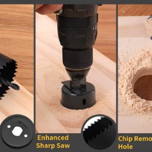 11 részes lyukfűrész készlet műanyag bőröndben - fához, fémhez, műanyaghoz - 19-64 mm (BBL) - Image 4