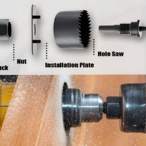 11 részes lyukfűrész készlet műanyag bőröndben - fához, fémhez, műanyaghoz - 19-64 mm (BBL) - Image 5