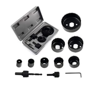 11 részes lyukfűrész készlet műanyag bőröndben - fához, fémhez, műanyaghoz - 19-64 mm (BBL) - Image 7