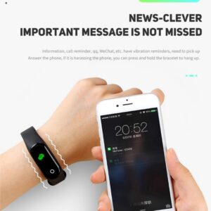 M5-6 Bluetooth LCD kijelzős vízálló okoskarkötő (BBV) - Image 5