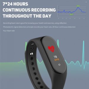 M5-6 Bluetooth LCD kijelzős vízálló okoskarkötő (BBV) - Image 3