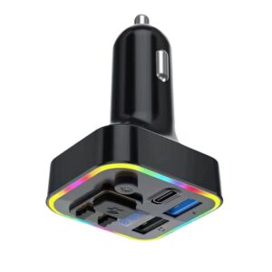 M6 multifunkciós autós mp3 transzmitter két USB bemenettel és LED világítással (BBD) - Image 5