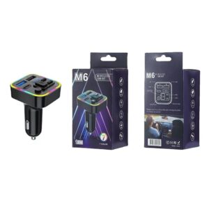 M6 multifunkciós autós mp3 transzmitter két USB bemenettel és LED világítással (BBD) - Image 3