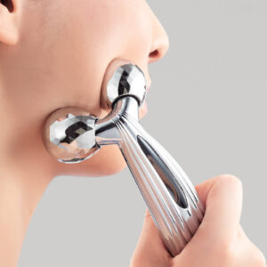 Nagy méretű, görgős kézi masszírozó - 2 db 360°-ban forgó, nagyméretű görgős fejjel (BBM) - Image 3